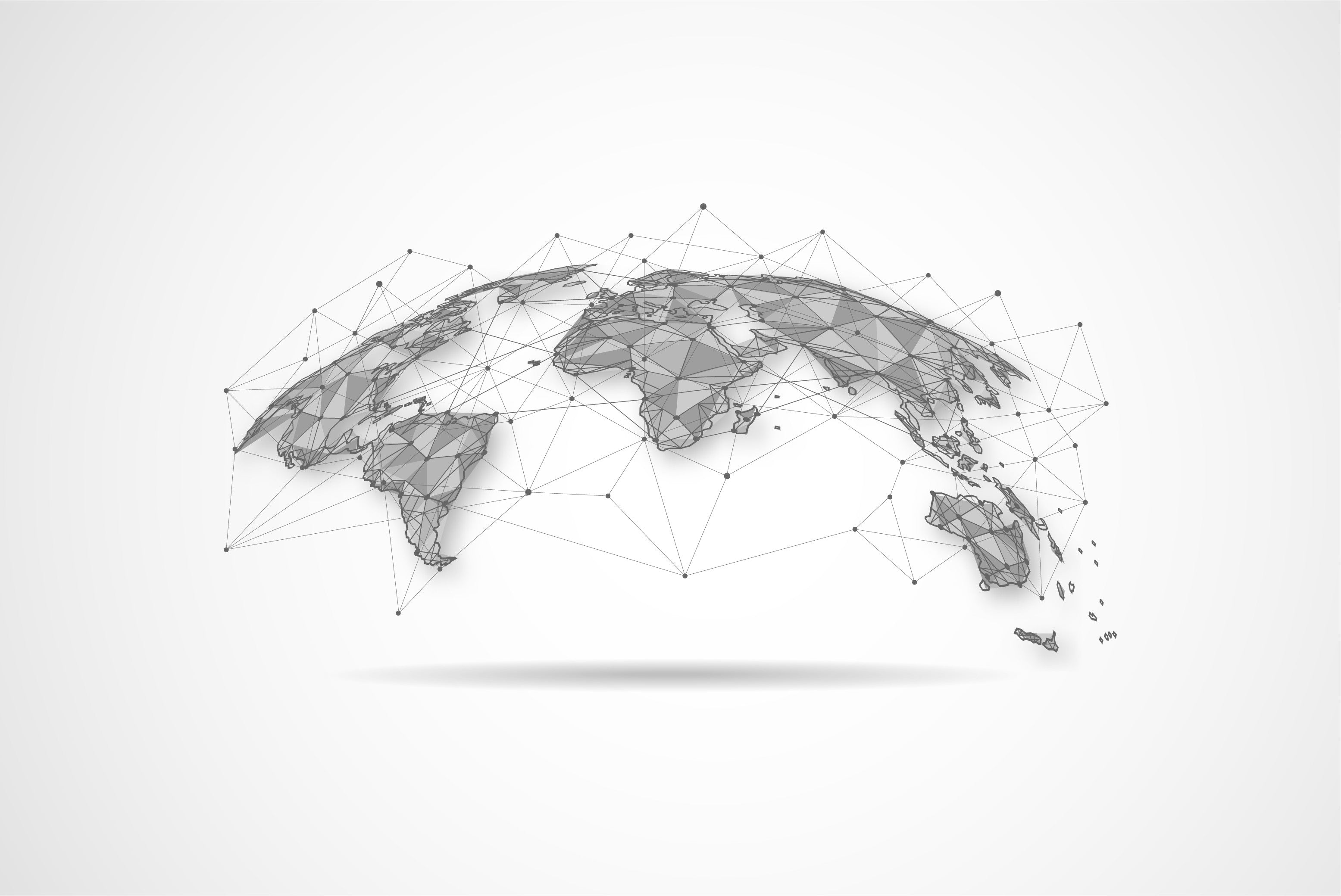 A graphic showing a global network with dots and lines connecting various continents, representing NuCerity's global expansion in 2012